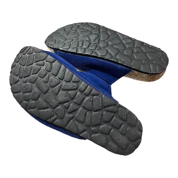 BIO GOLD Blue Slide Cork Bottom Soles Size 7.5 - Picture 7 of 9